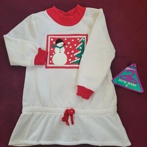 Jayne Avery Girls Snowman Dress